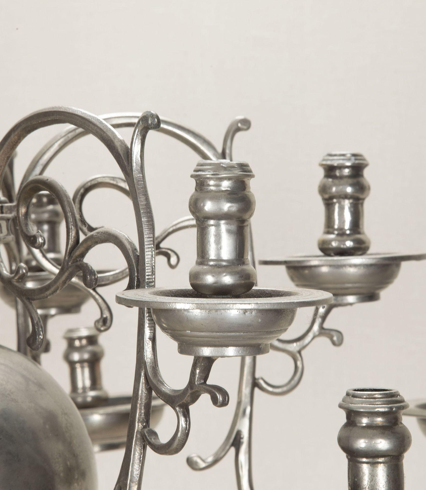 Lampadario a candela in argento olandese della fine del XIX secolo In condizioni buone in vendita a Gloucestershire, GB
