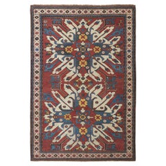 Antique Late 19th Century Eagle Kazak Rug