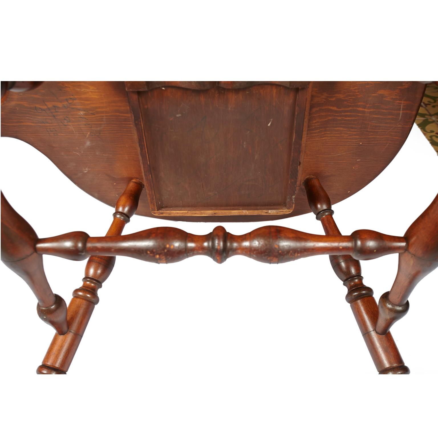 Late 19th-Early 20th Century Colonial Revival, Windsor Writing Armchair 12