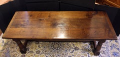 Late 19th Century-Early 20th Century Elizabethan Revival Refectory Table
