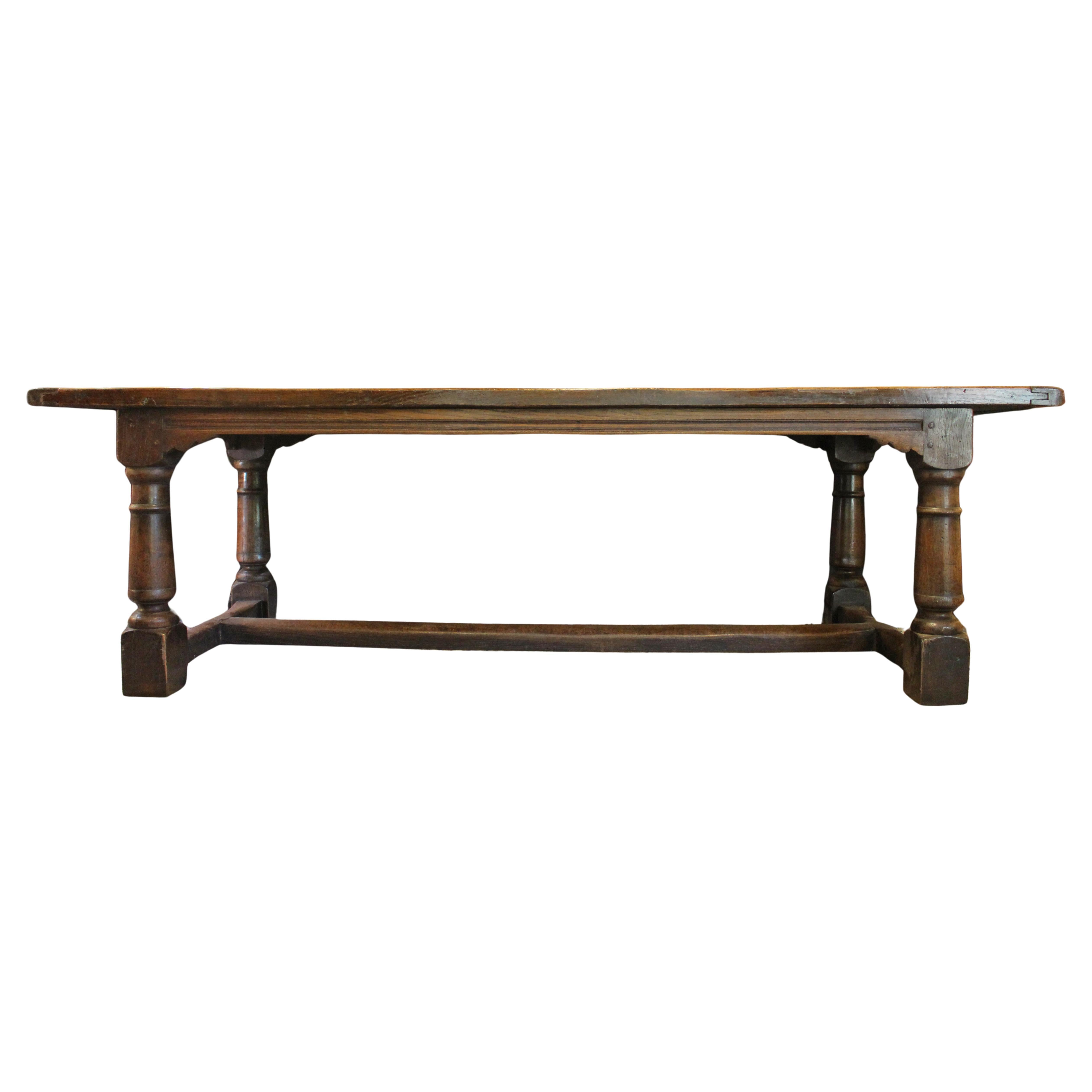 Late 19th Century-Early 20th Century Elizabethan Revival Refectory Table