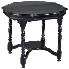 Antique Late 19th Century Ebonized Aesthetic Movement Occasional Table
