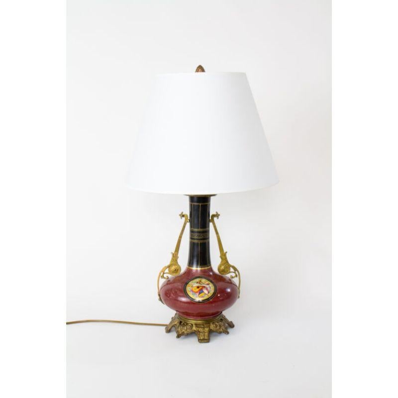 Late 19th Century Eclectic Cameo Table Lamp For Sale 4