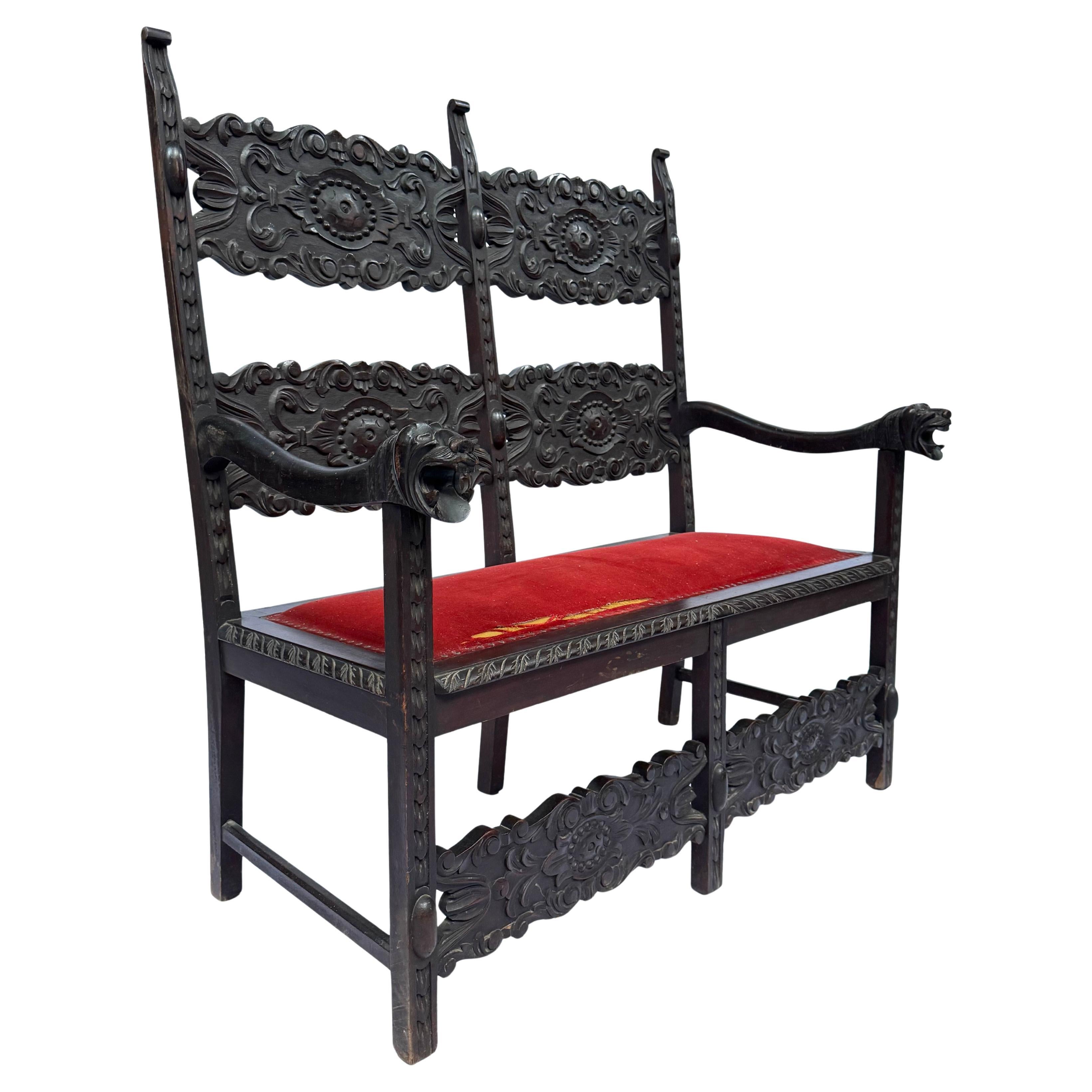 Suite de salon éclectique paraguayen de la fin du XIXe siècle - néo-renaissance italienne en vente 3