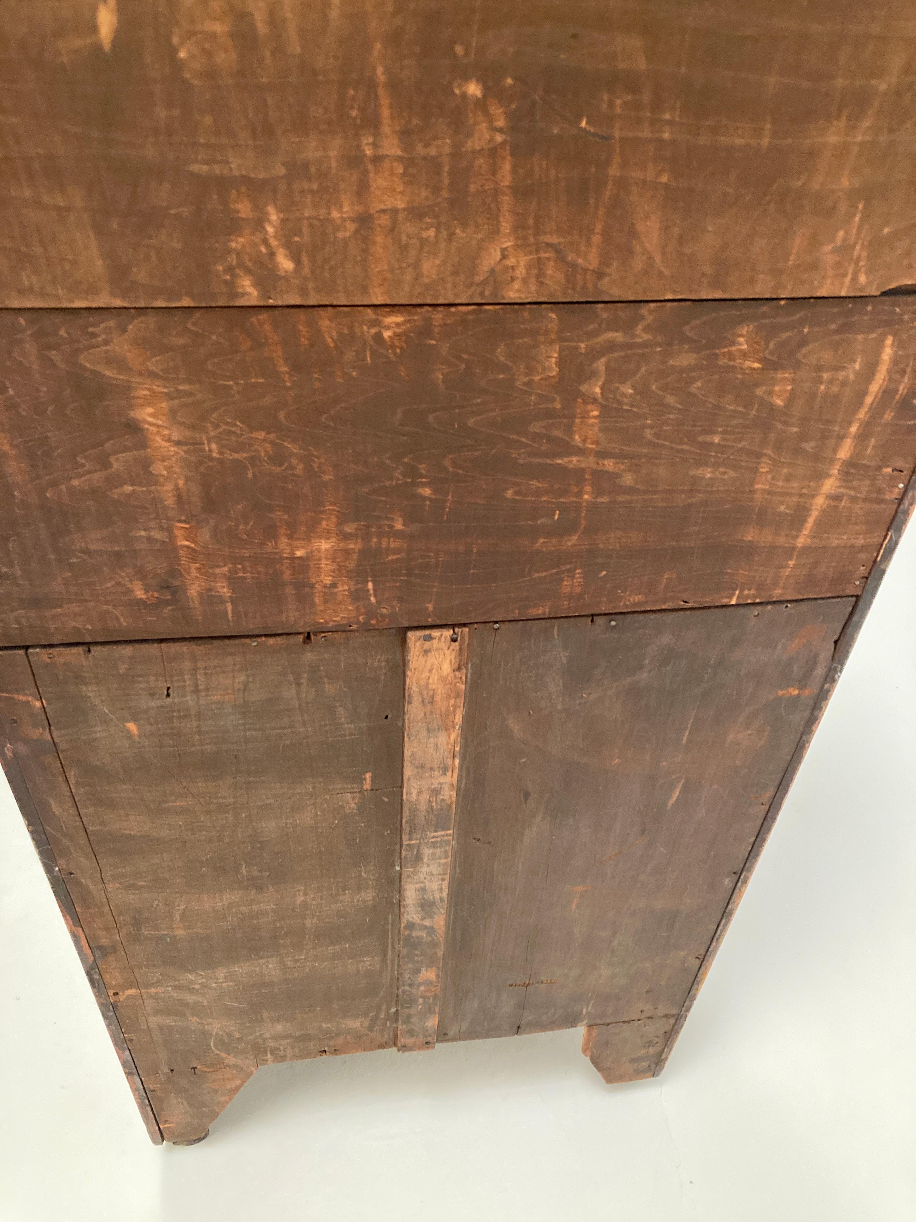 Late 19th Century Edwardian, Crotch Mahogany Woman's Petite Drop Front Desk For Sale 11