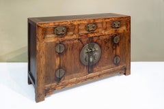 Late 19th Century Elm Wood Sideboard from Tianjin, China
