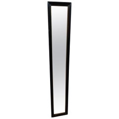Late 19th Century Elongated Dutch Mirror in a Black Frame