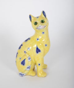 Late 19th Century Emile Galle Cat, Signed 'Nancy'