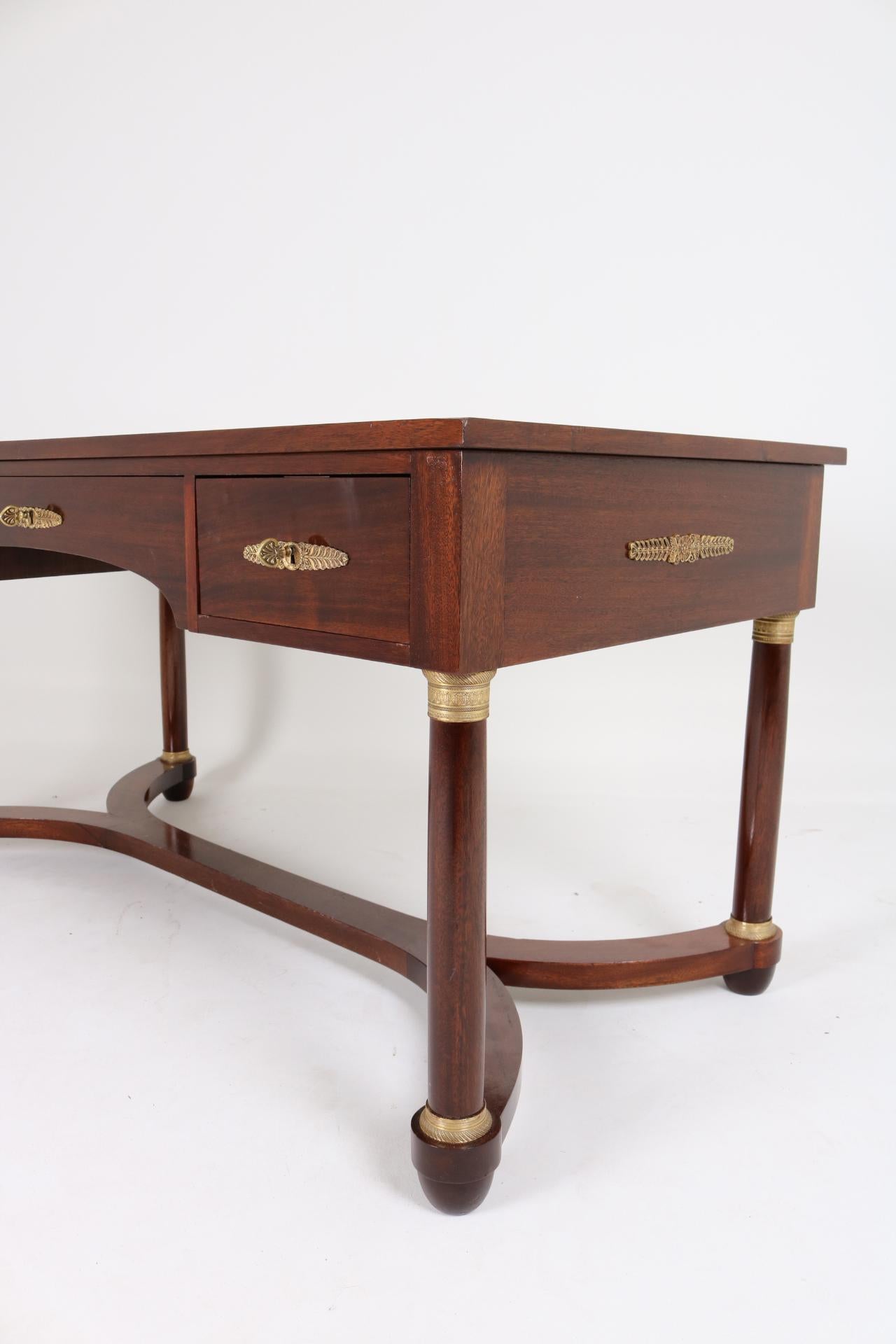 Polished Late 19th Century Empire Desk For Sale
