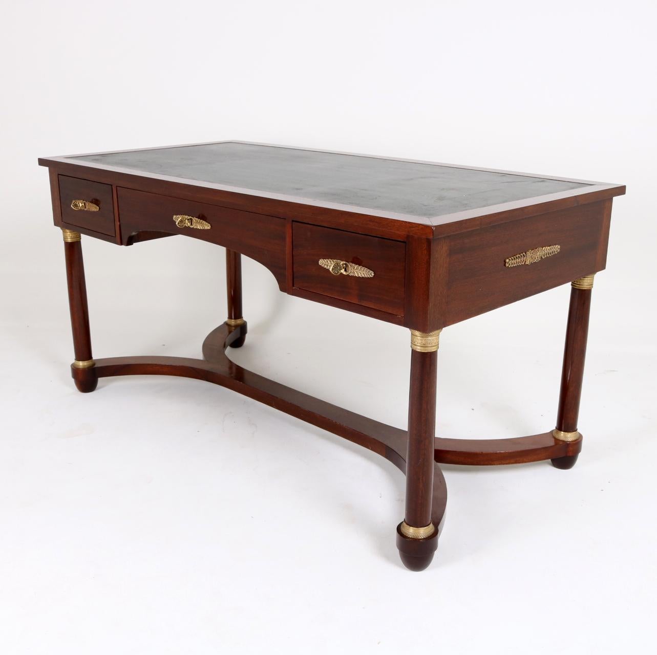 Empire-Schreibtisch des späten 19. Jahrhunderts (Holz) im Angebot