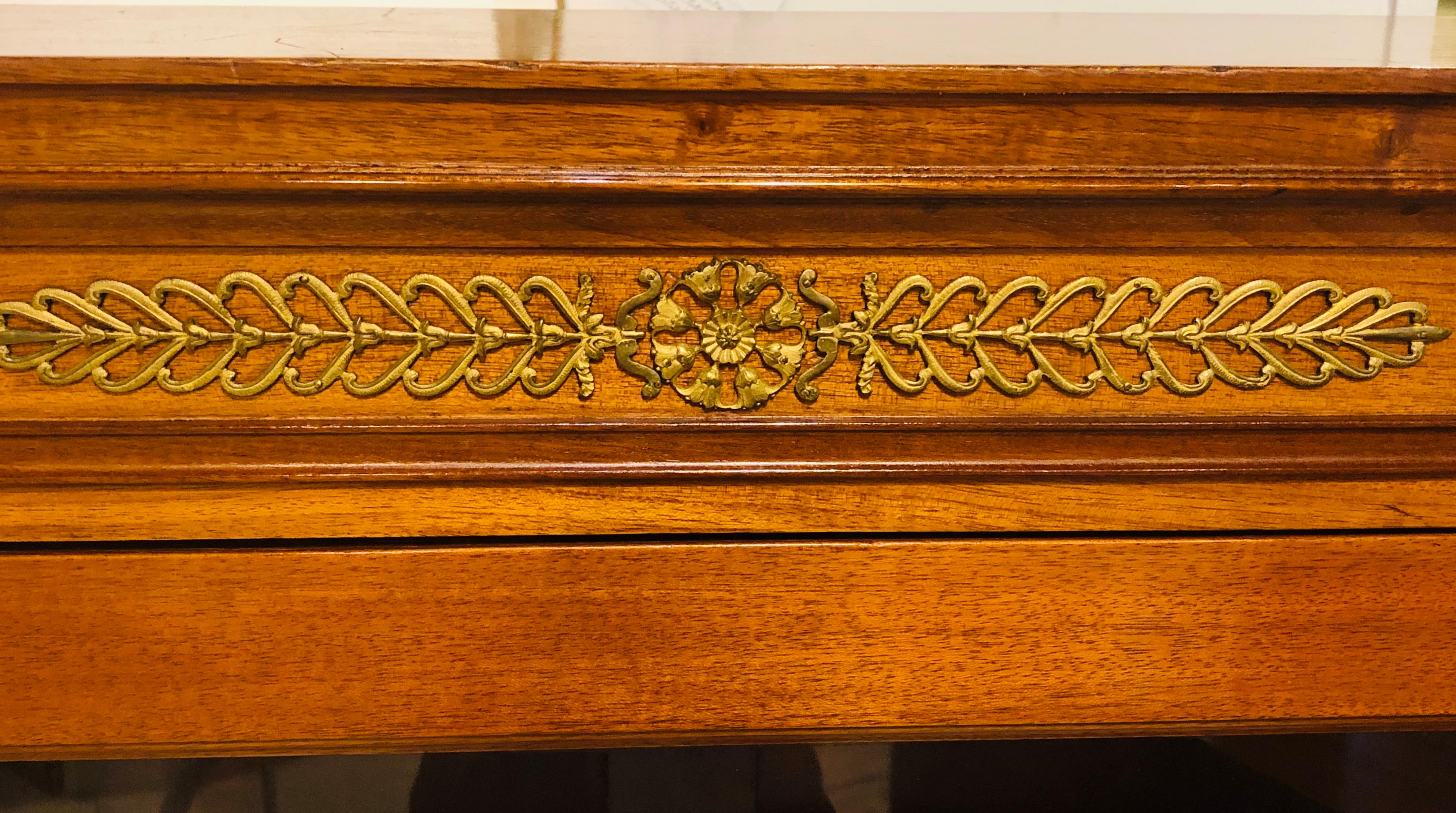 Late 19th Century Empire Style Bookcase Cabinets with Bronze Mounts a Pair 3