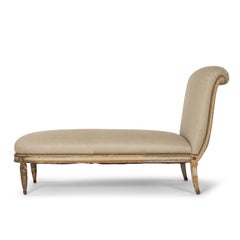 Chaise Longue im Empire-Stil des späten 19.