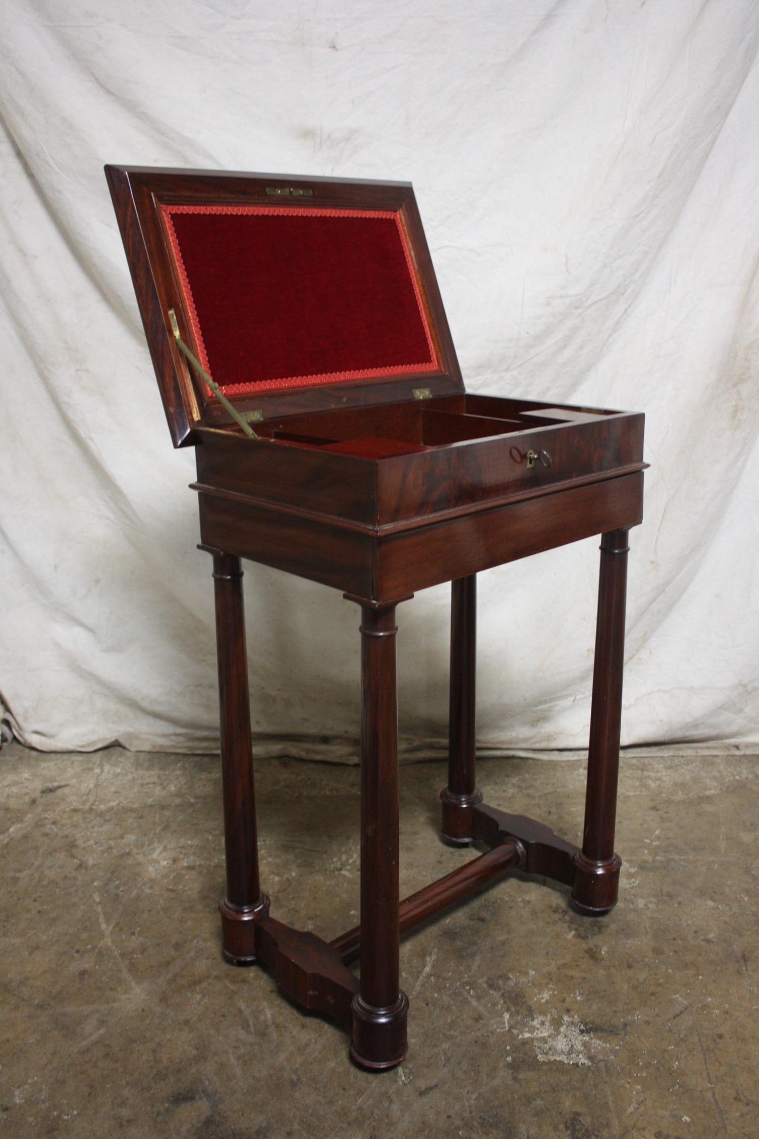 Late 19th Century Empire Style Side Table For Sale 4