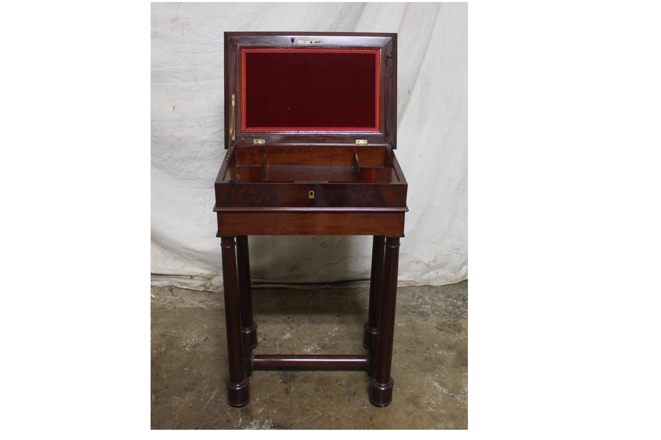 Late 19th Century Empire Style Side Table For Sale 5