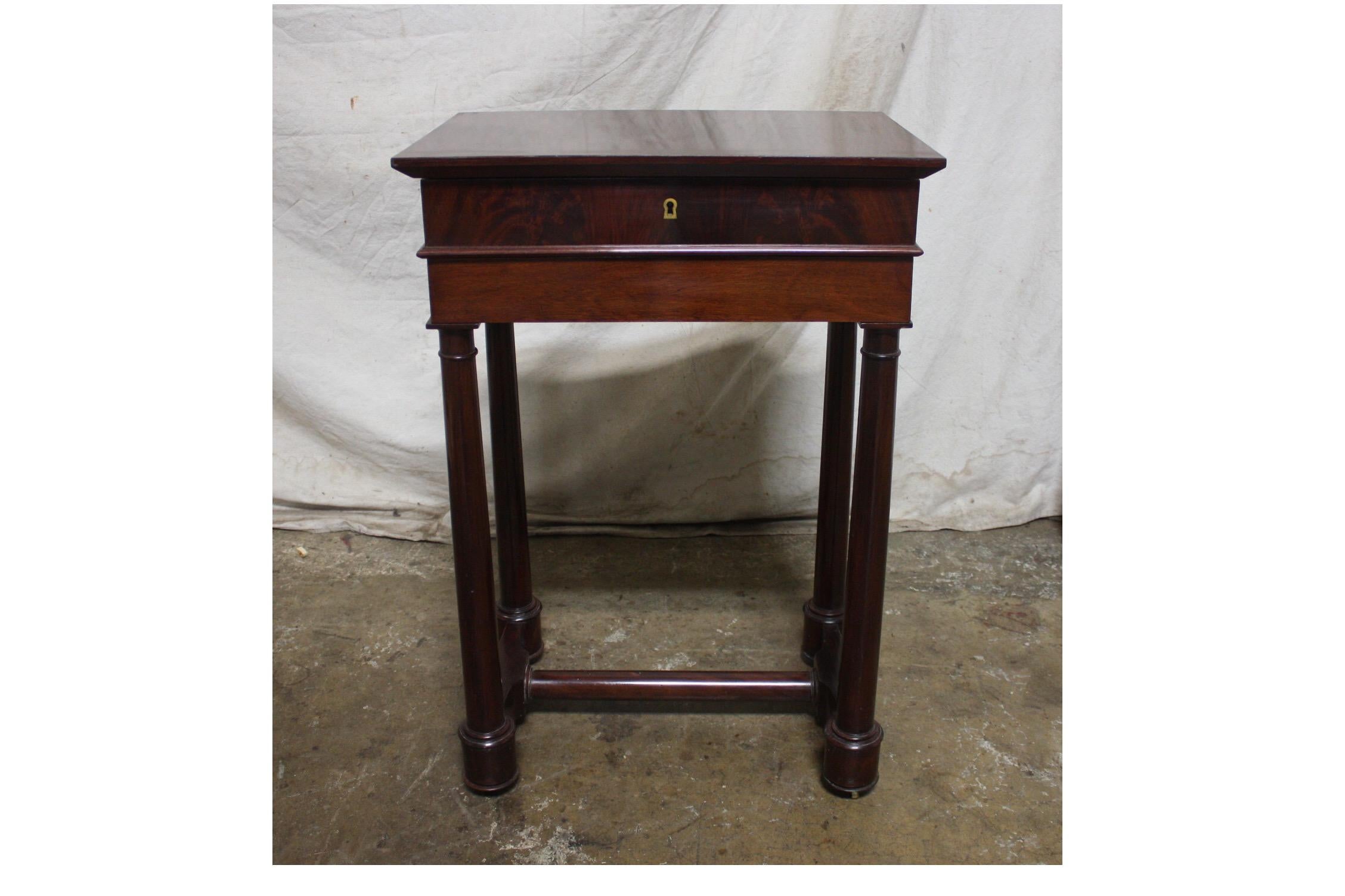 Late 19th Century Empire Style Side Table For Sale 8