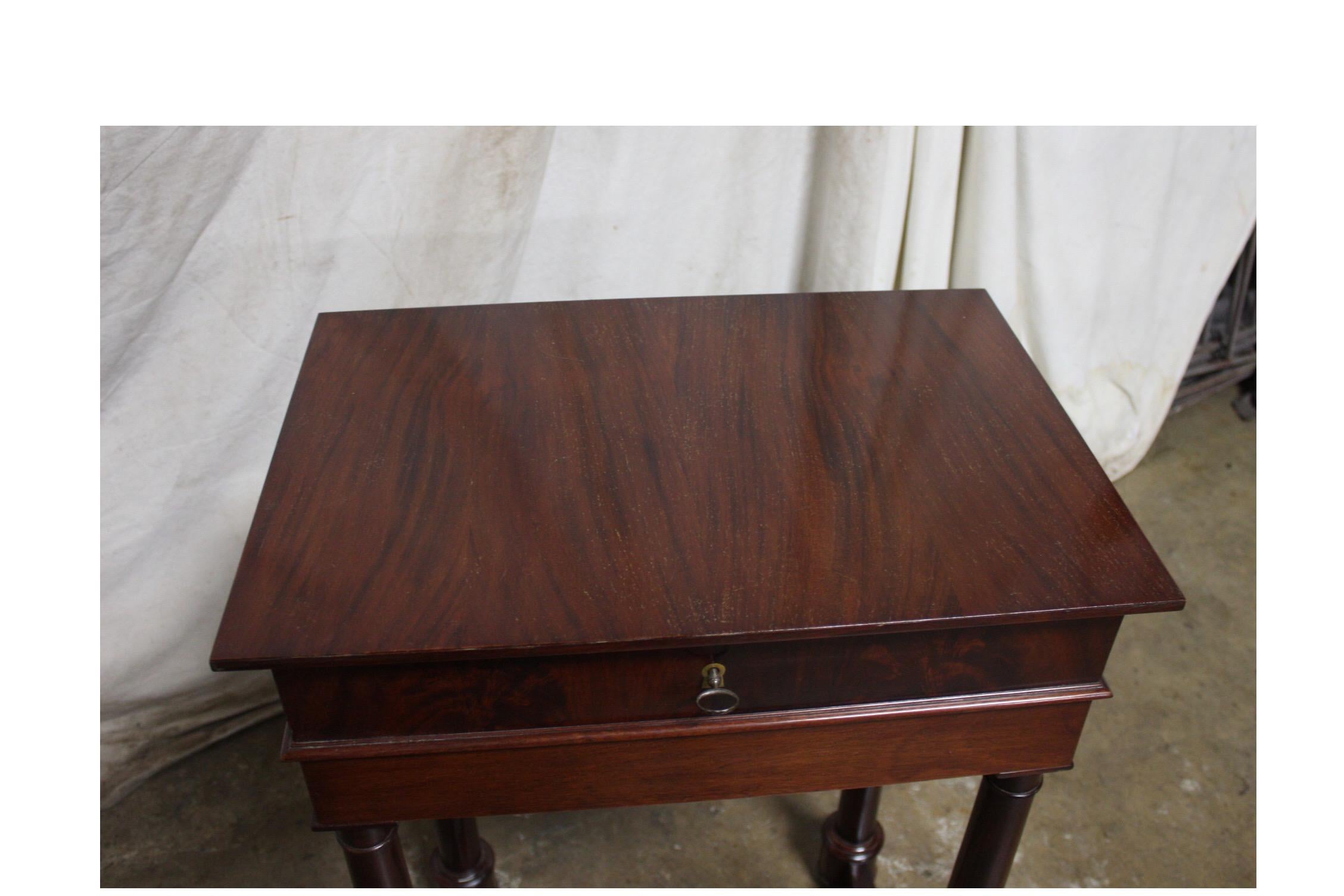 Late 19th Century Empire Style Side Table For Sale 9