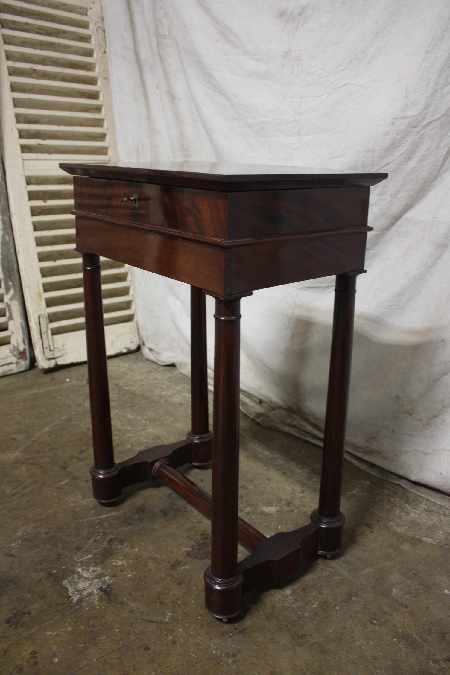 French Late 19th Century Empire Style Side Table For Sale