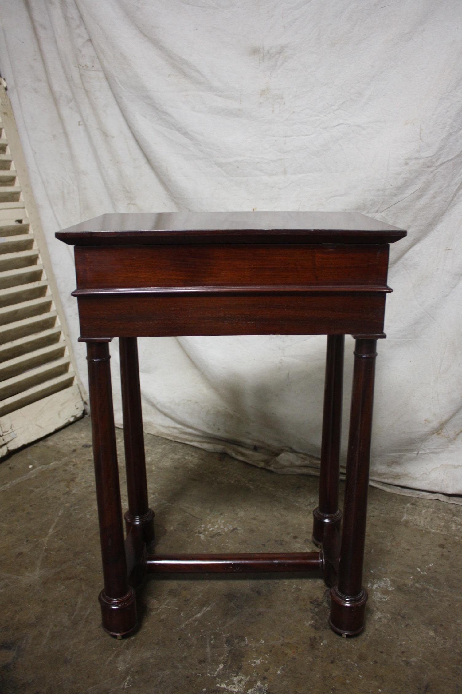 Late 19th Century Empire Style Side Table For Sale 1