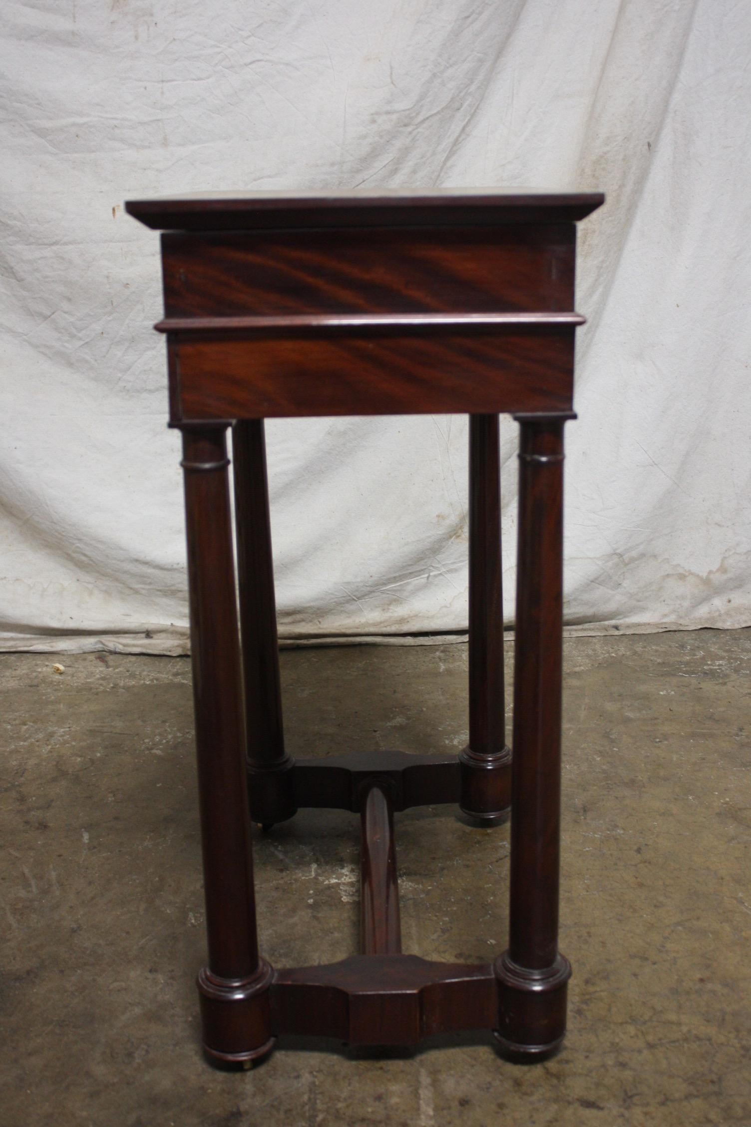 Late 19th Century Empire Style Side Table For Sale 2