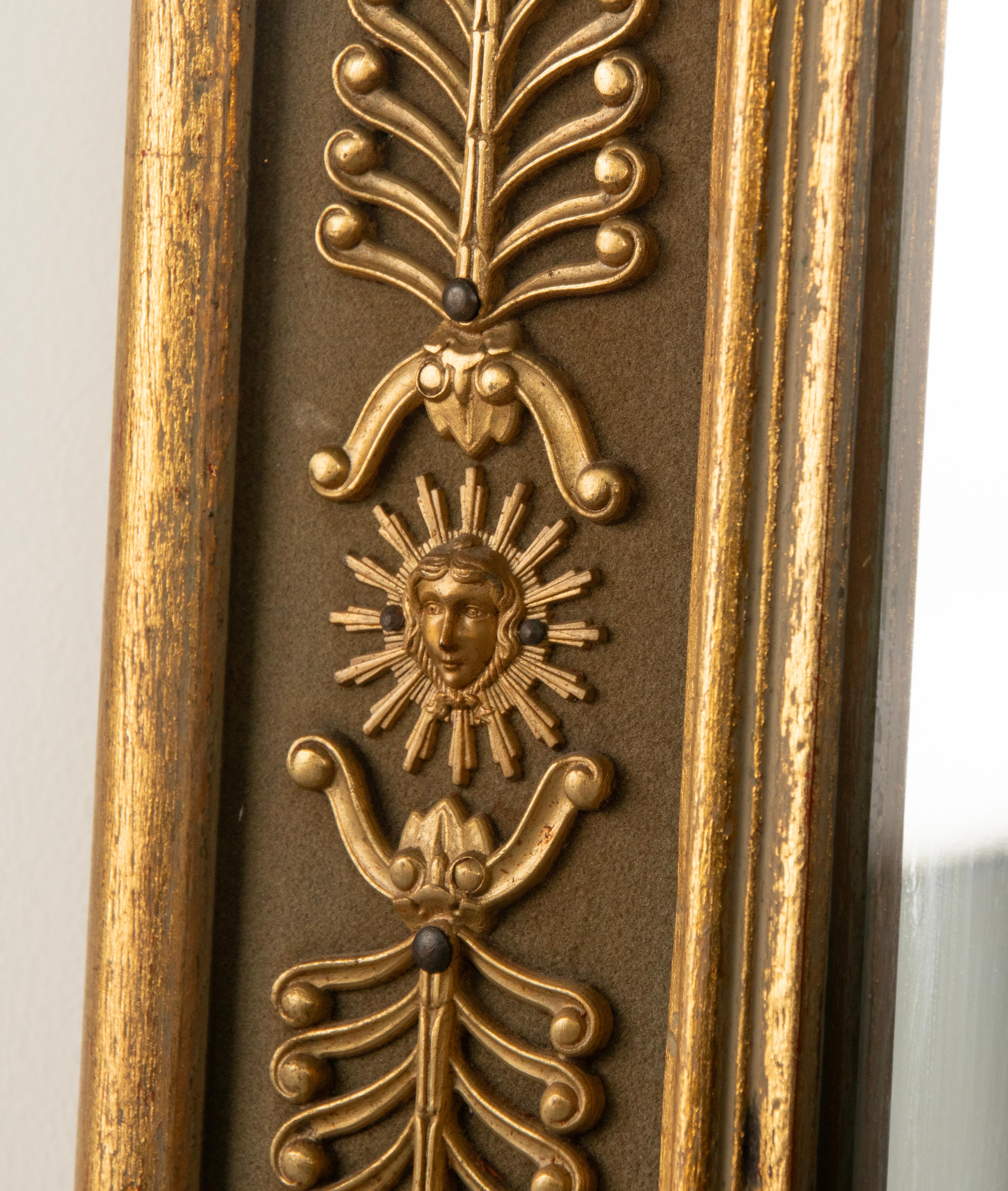 Late 19th Century Empire style Wall mirror with Ormolu Bronze Mounts  6