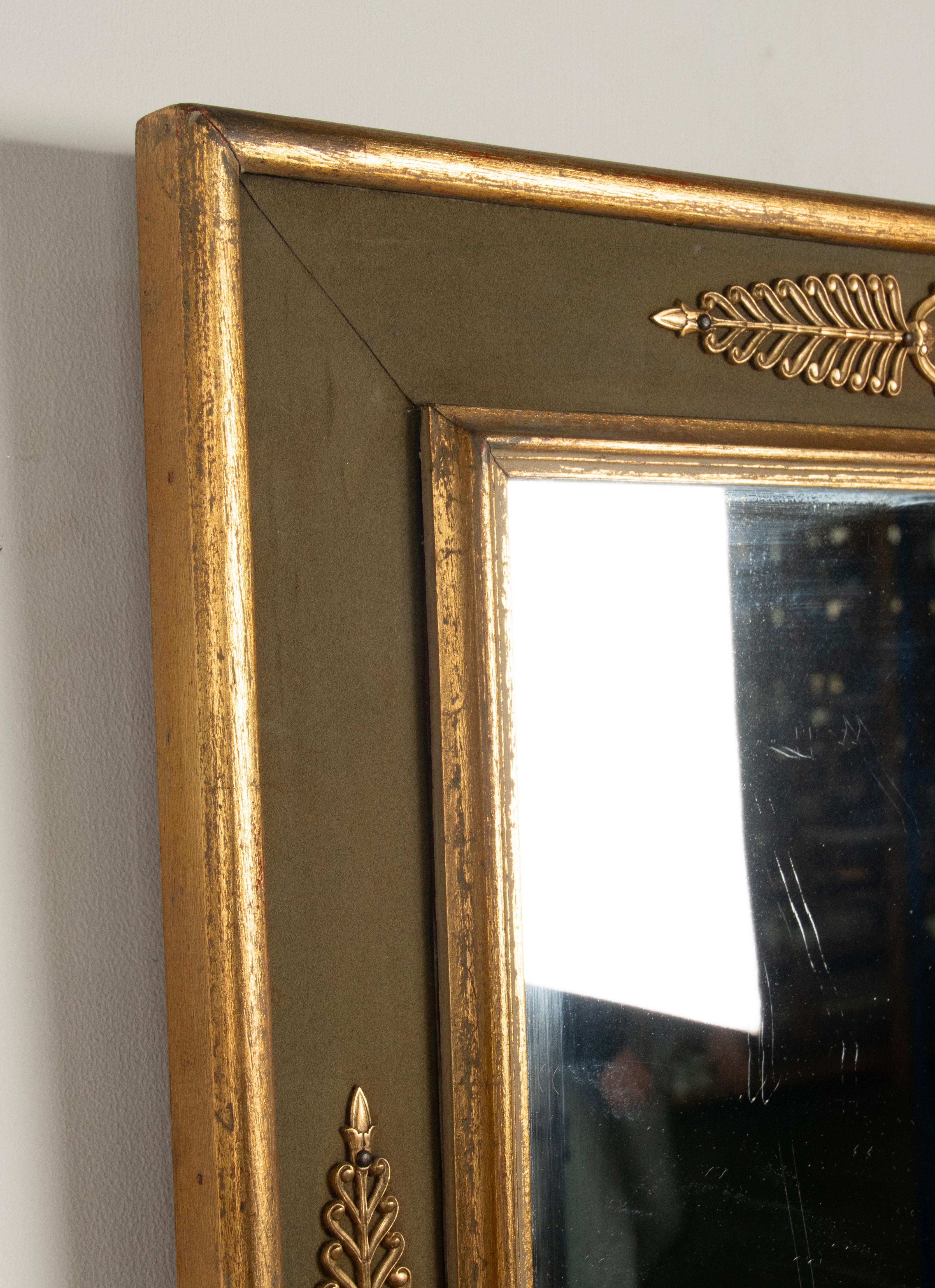 Late 19th Century Empire style Wall mirror with Ormolu Bronze Mounts  9