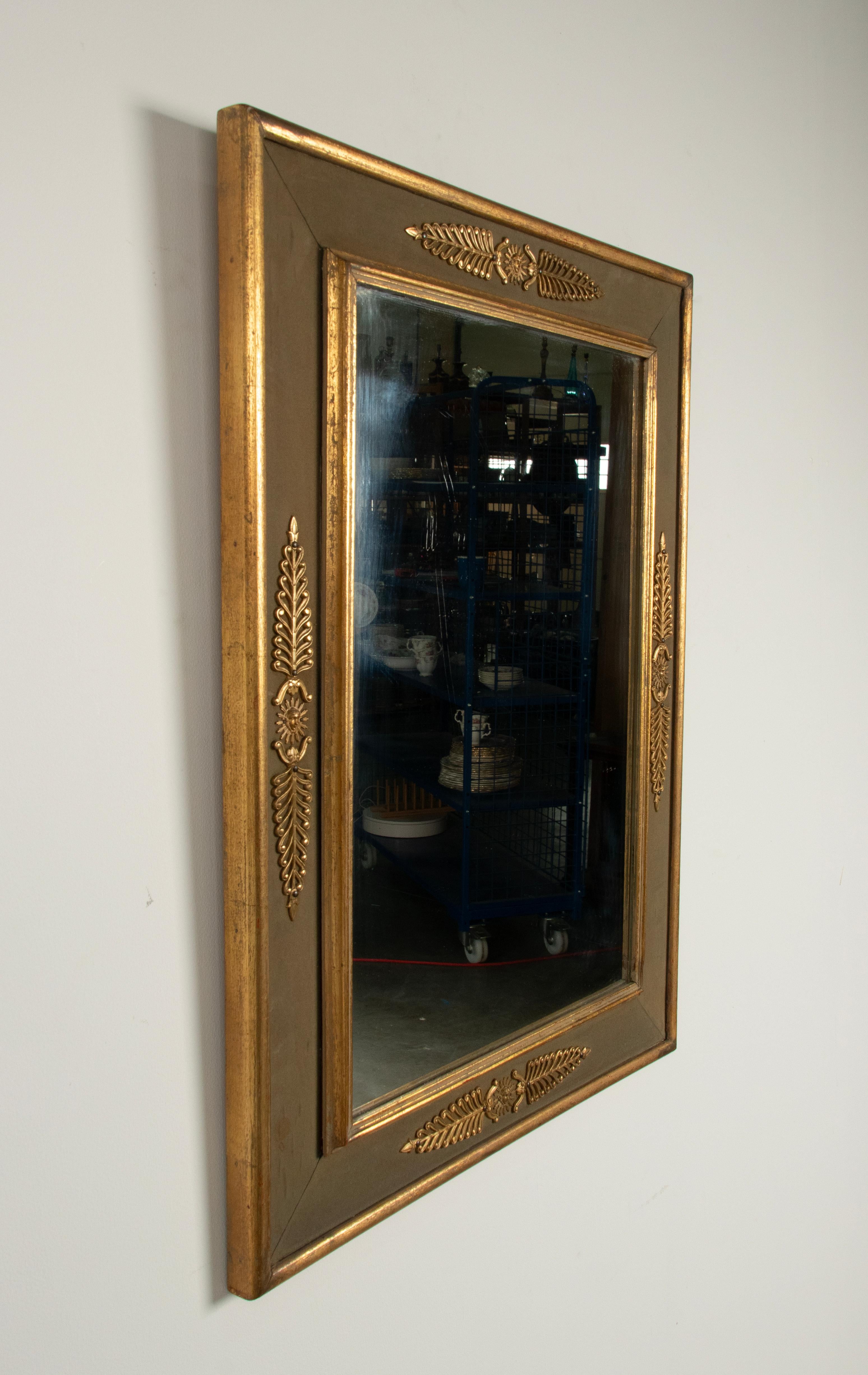 Late 19th Century Empire style Wall mirror with Ormolu Bronze Mounts  10