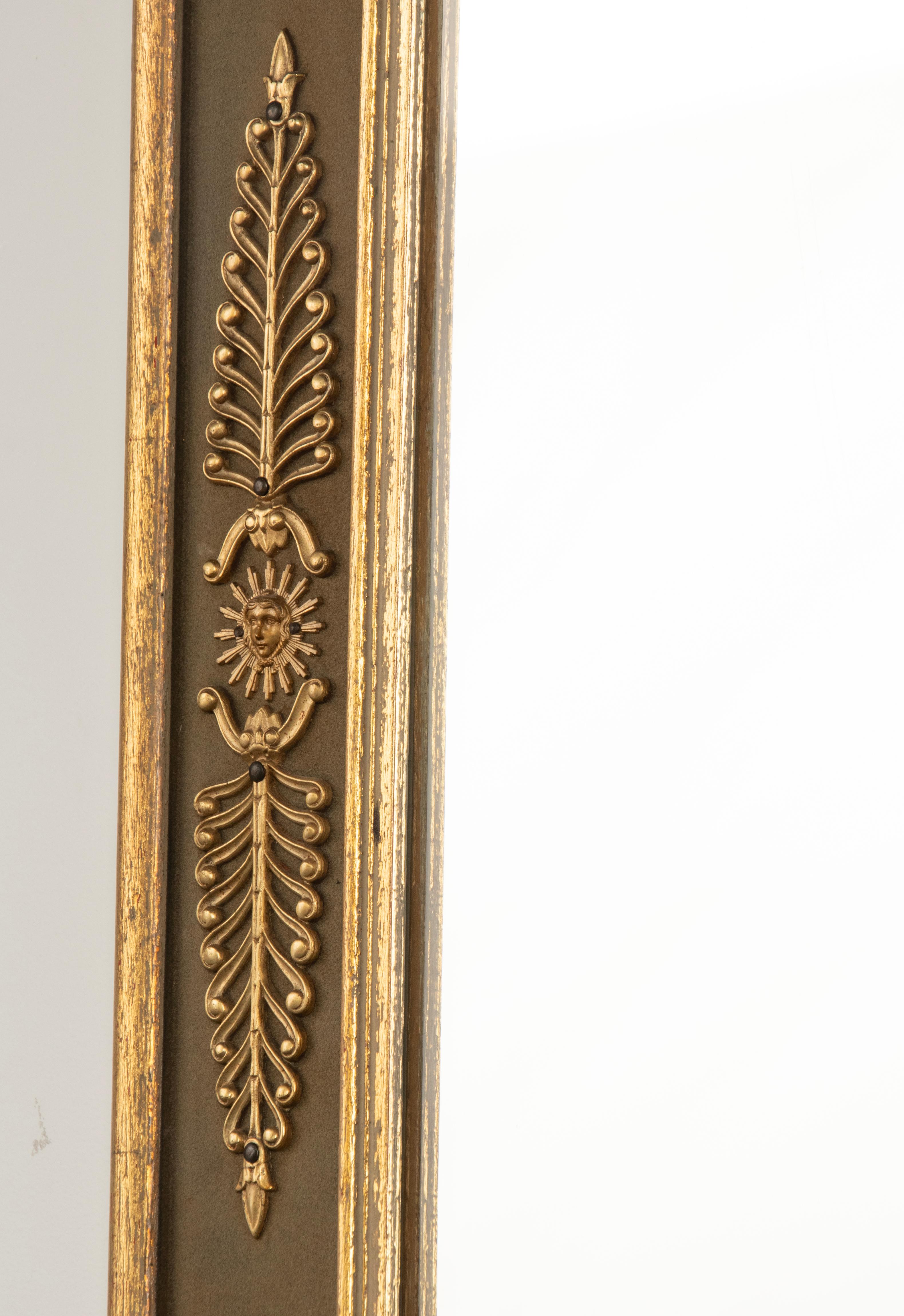 Late 19th Century Empire style Wall mirror with Ormolu Bronze Mounts  13