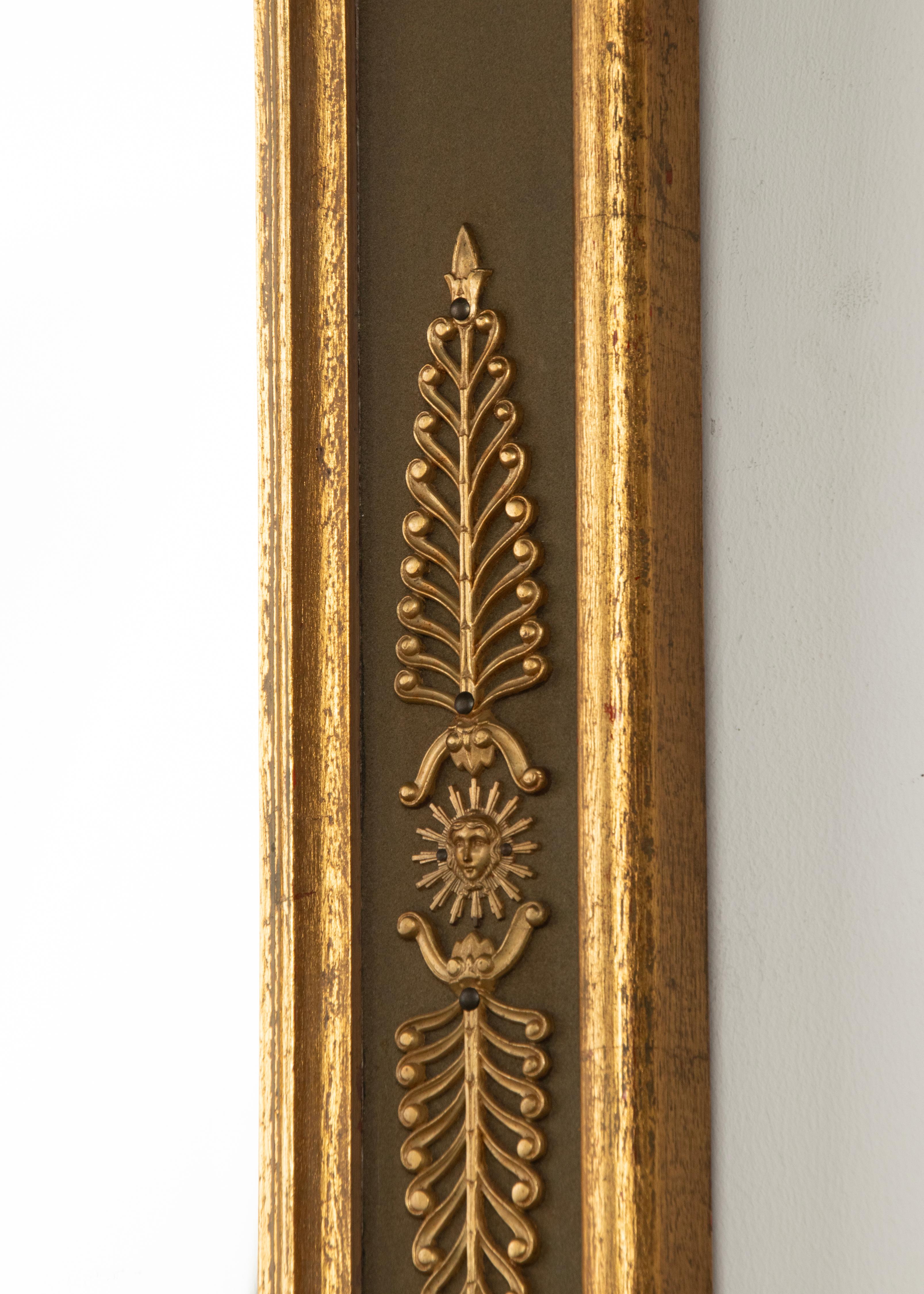 Late 19th Century Empire style Wall mirror with Ormolu Bronze Mounts  4
