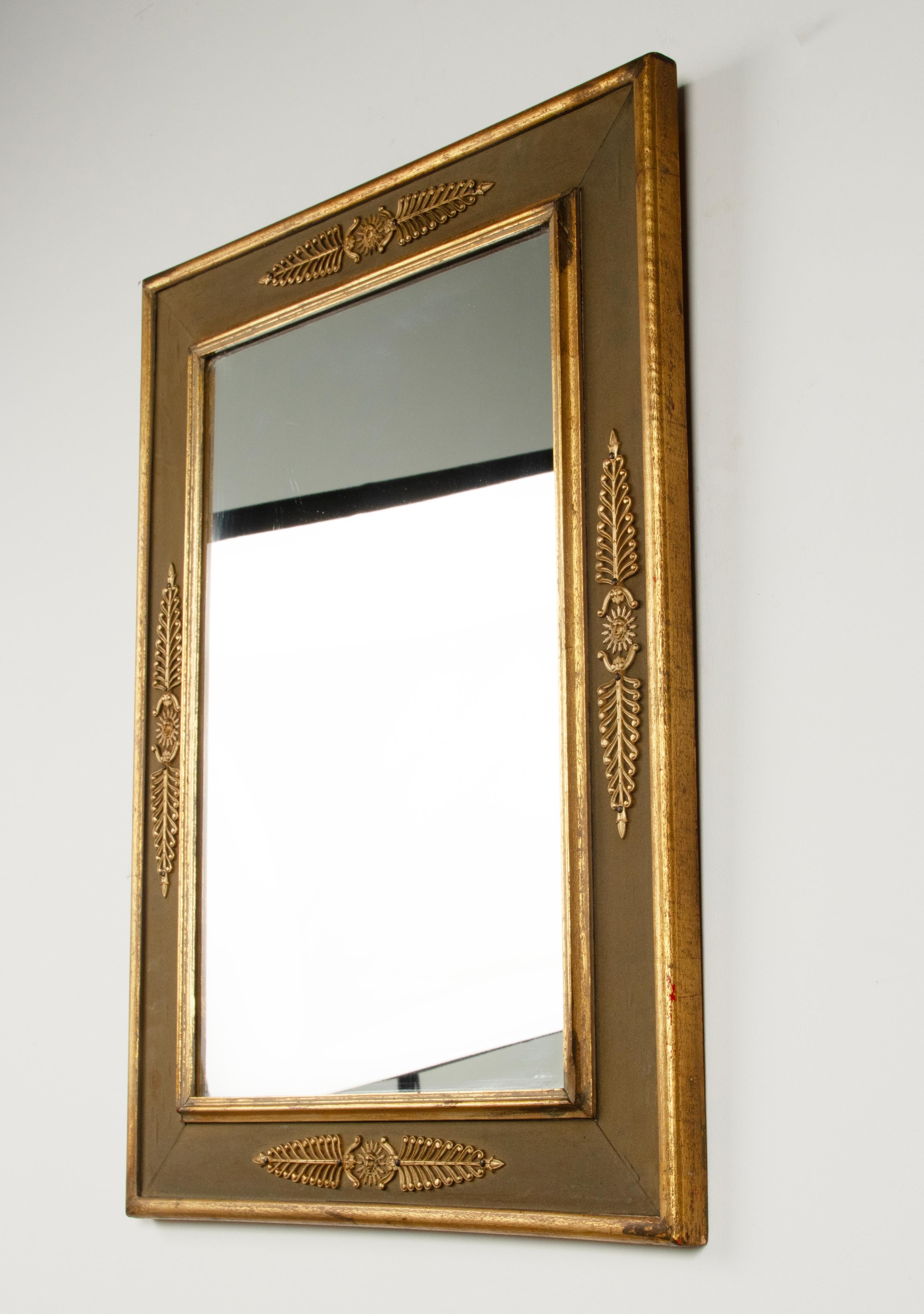 Late 19th Century Empire style Wall mirror with Ormolu Bronze Mounts  5
