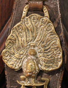 Late 19th Century English 5-Brass Leather Horse Strap