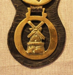 Late 19th Century English 5-Brass Leather Horse Strap