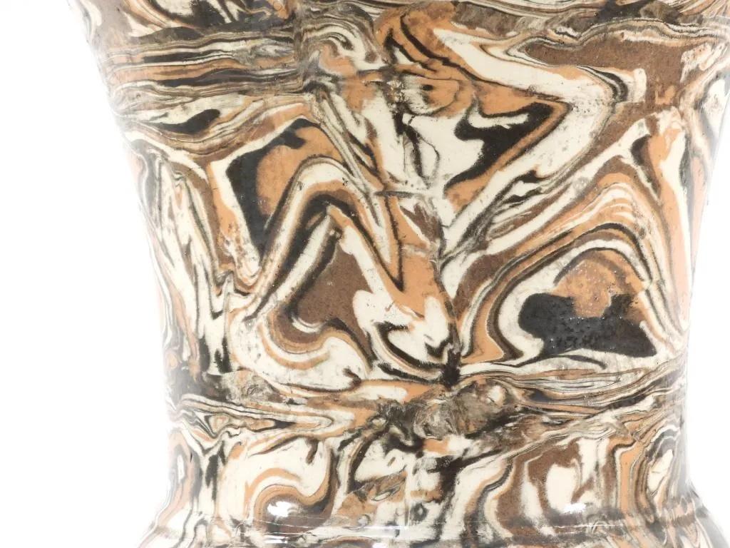 Late 19th Century English Agateware Ceramic Urn 5