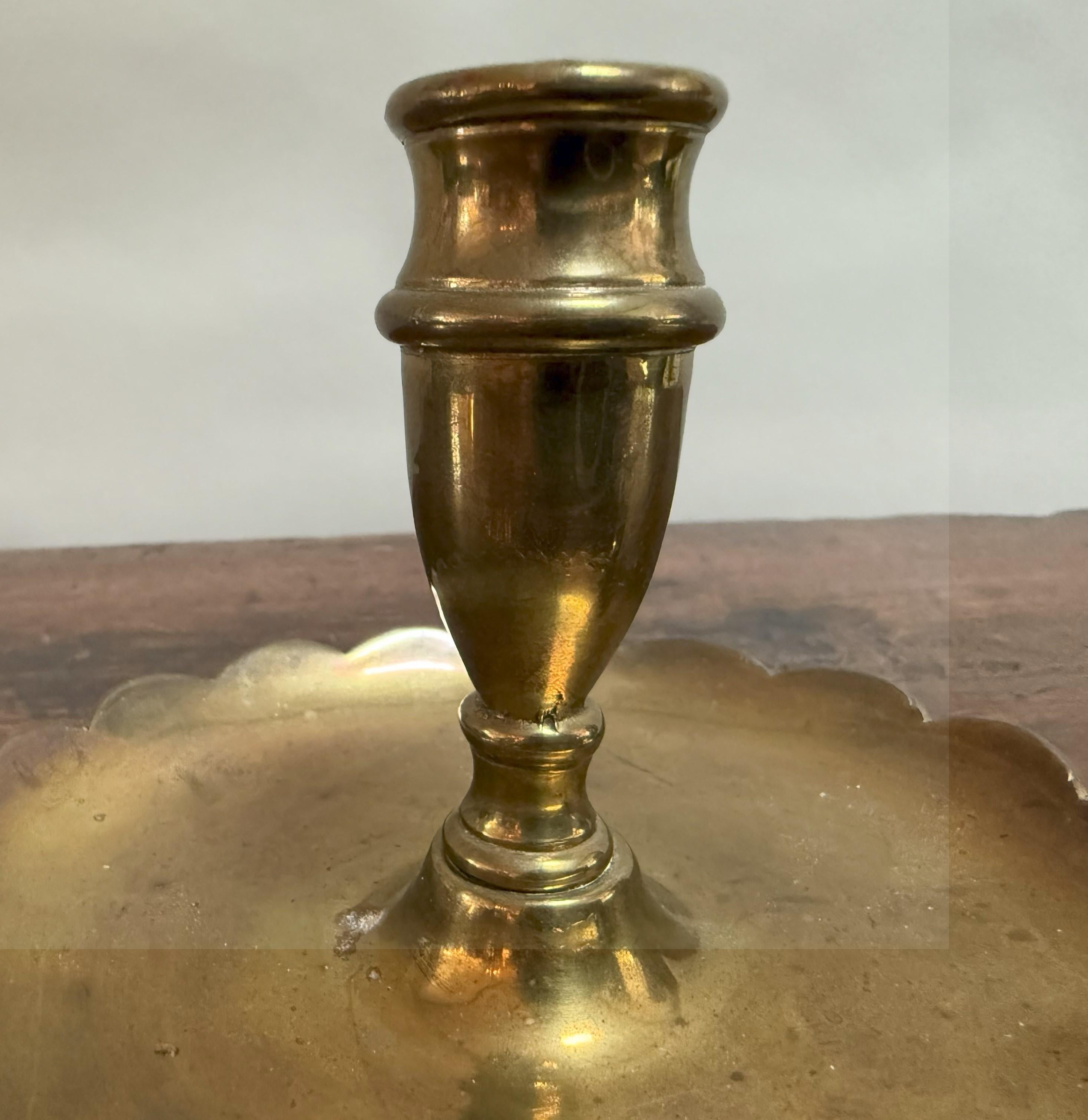 Metallo Bastone da camera in ottone inglese della fine del XIX secolo in vendita