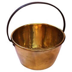 Late 19th Century English Brass Milk Bucket