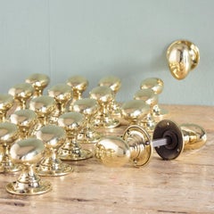 Late 19th Century English Brass Oval Door Handles