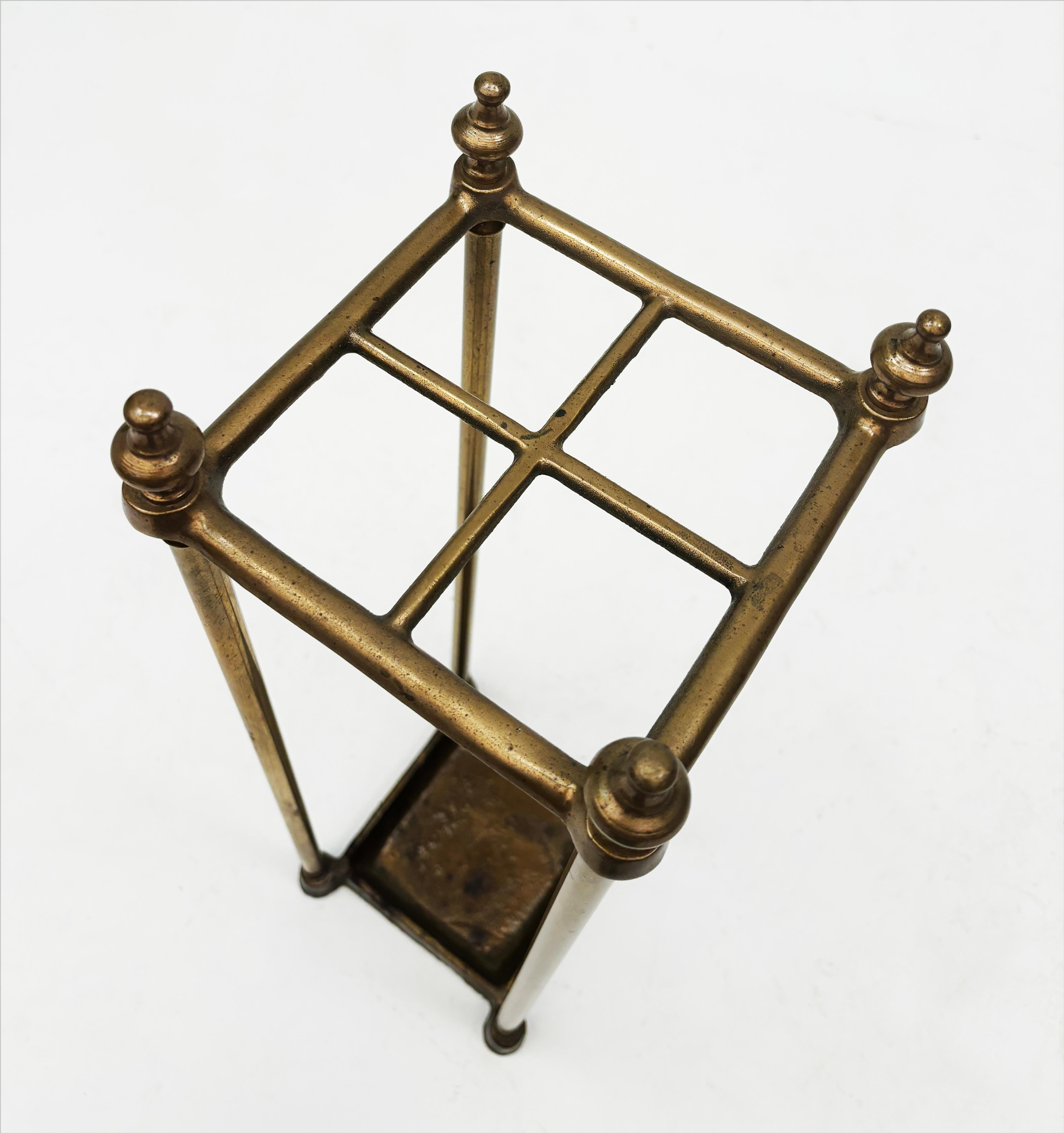 Late 19th Century English Brass Umbrella Stand 6