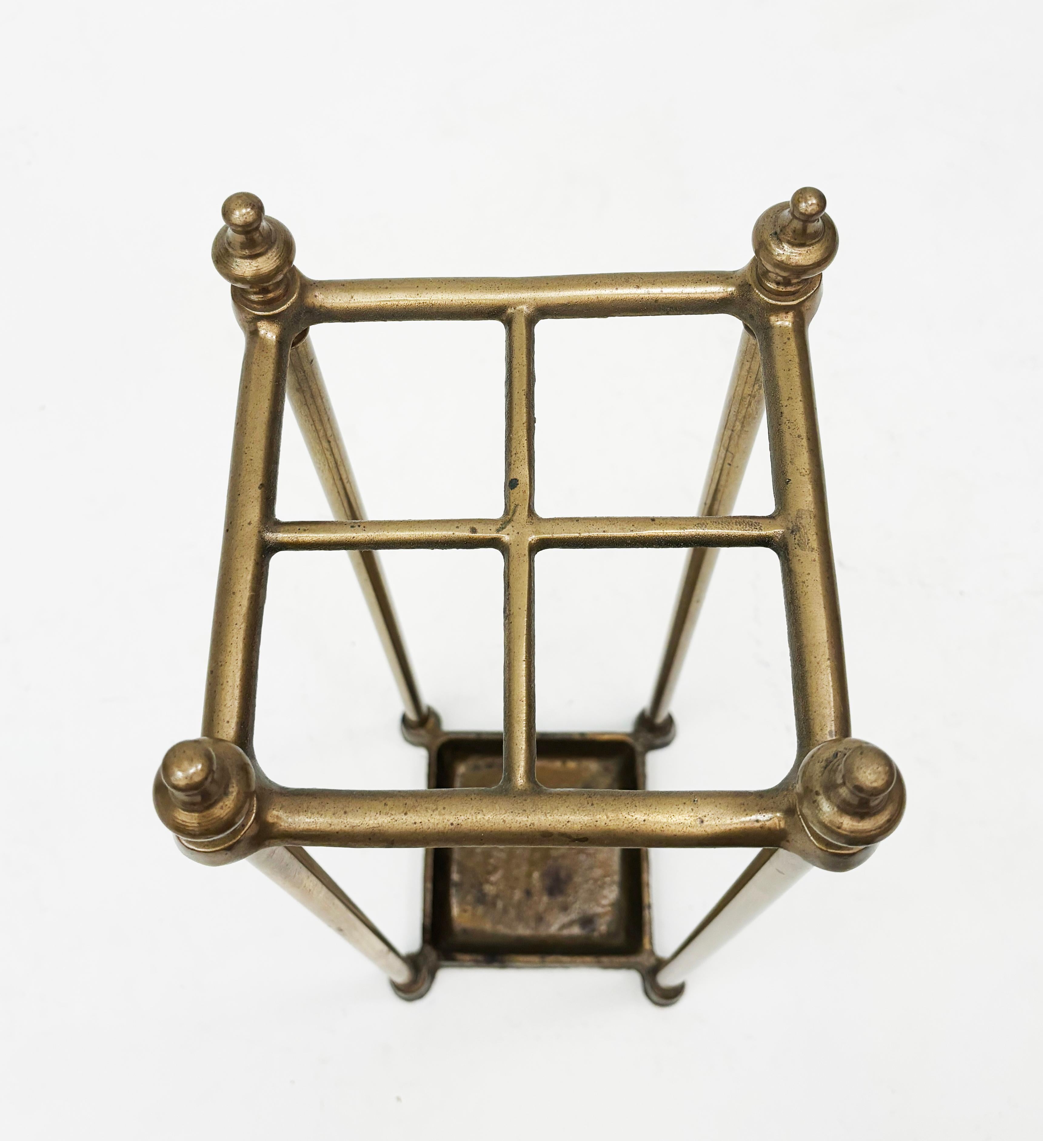 Late 19th Century English Brass Umbrella Stand 8
