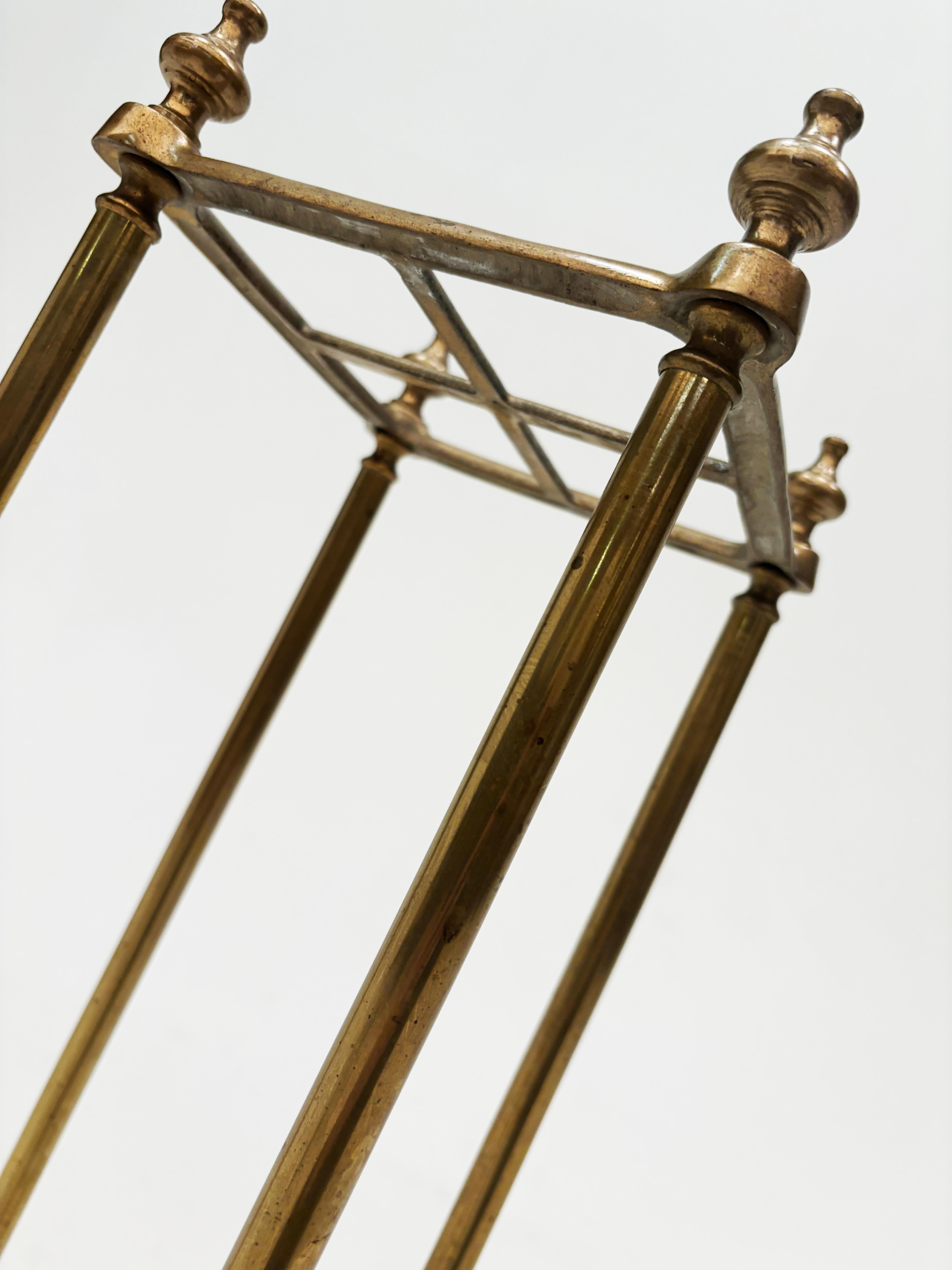 Late 19th Century English Brass Umbrella Stand 1