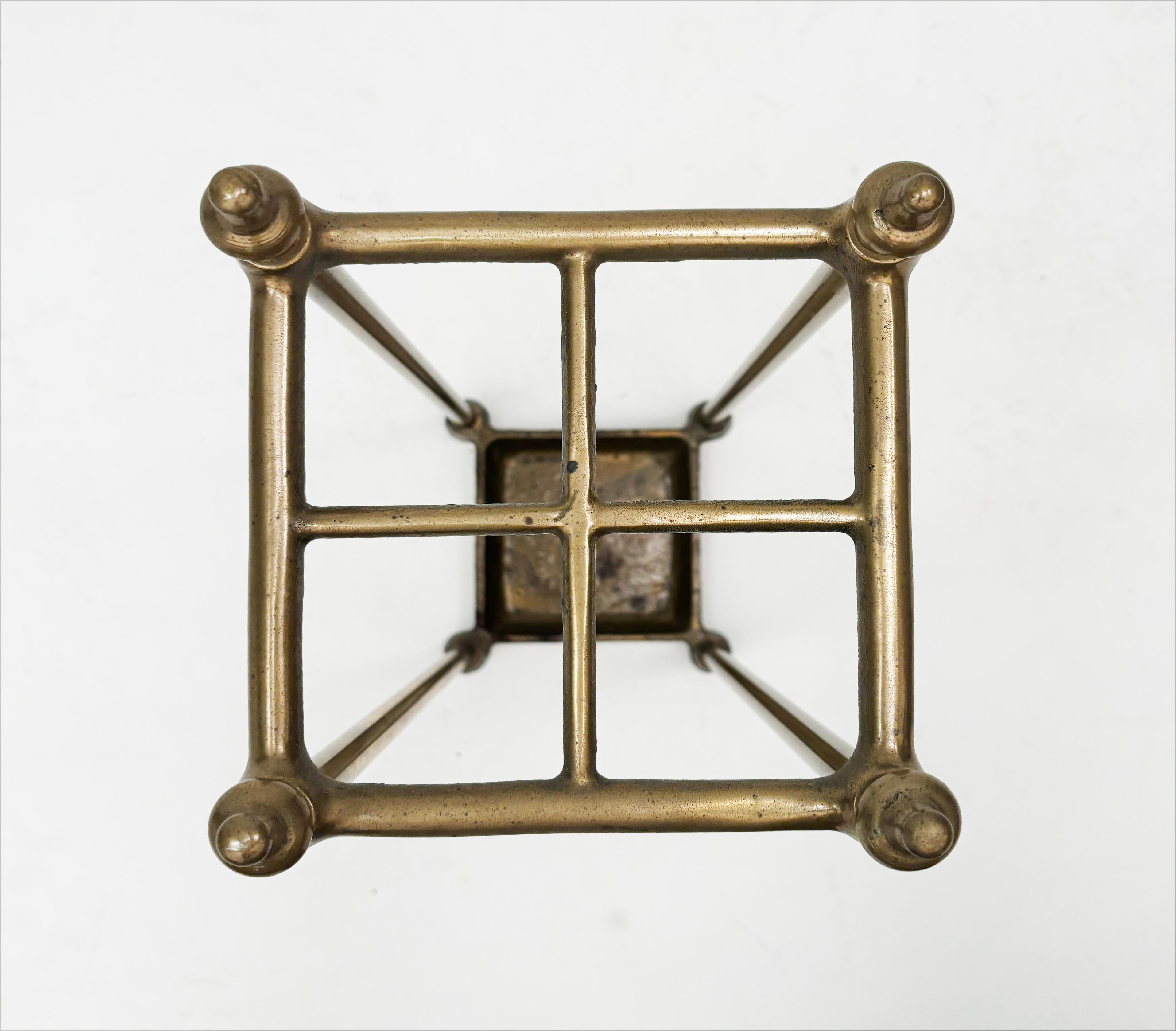 Late 19th Century English Brass Umbrella Stand 5