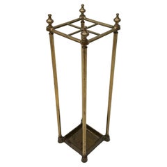 Late 19th Century English Brass Umbrella Stand