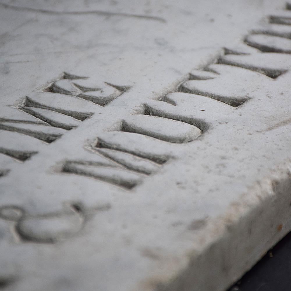 Late 19th Century English Carrara Marble Butchers’ Slab 1