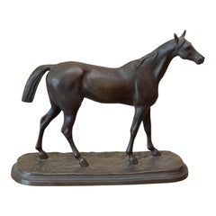 Late 19th Century English Cast Bronze Horse
