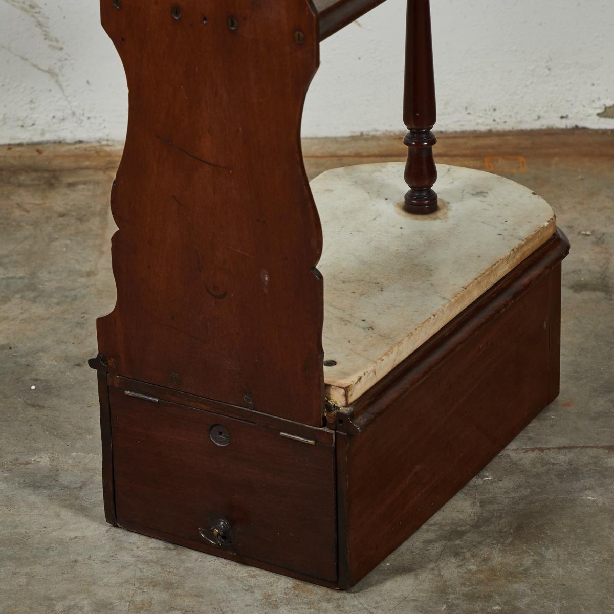 Late 19th Century English Chemist Mahogany Shelf For Sale 5