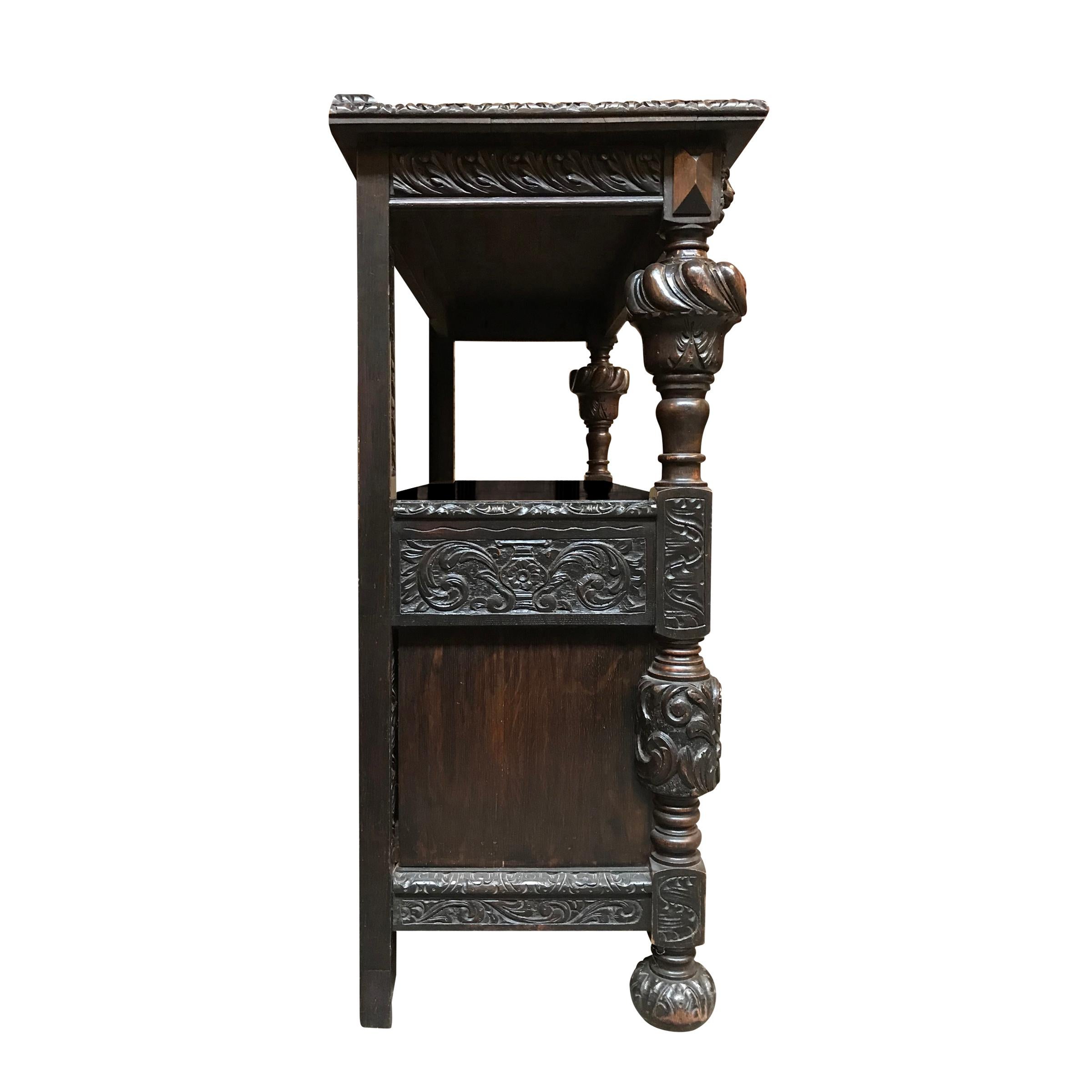 Oak Late 19th Century English Console