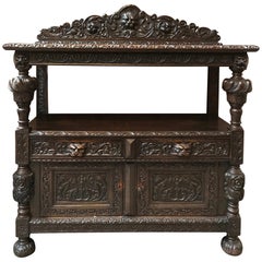 Console anglaise de la fin du XIXe siècle