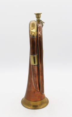 Late 19th Century English Copper and Brass Bugle