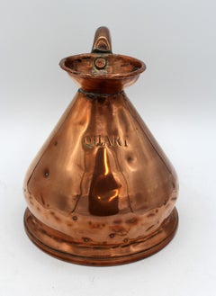Late 19th Century English Copper "Quart" Size Haystack Jug Measure