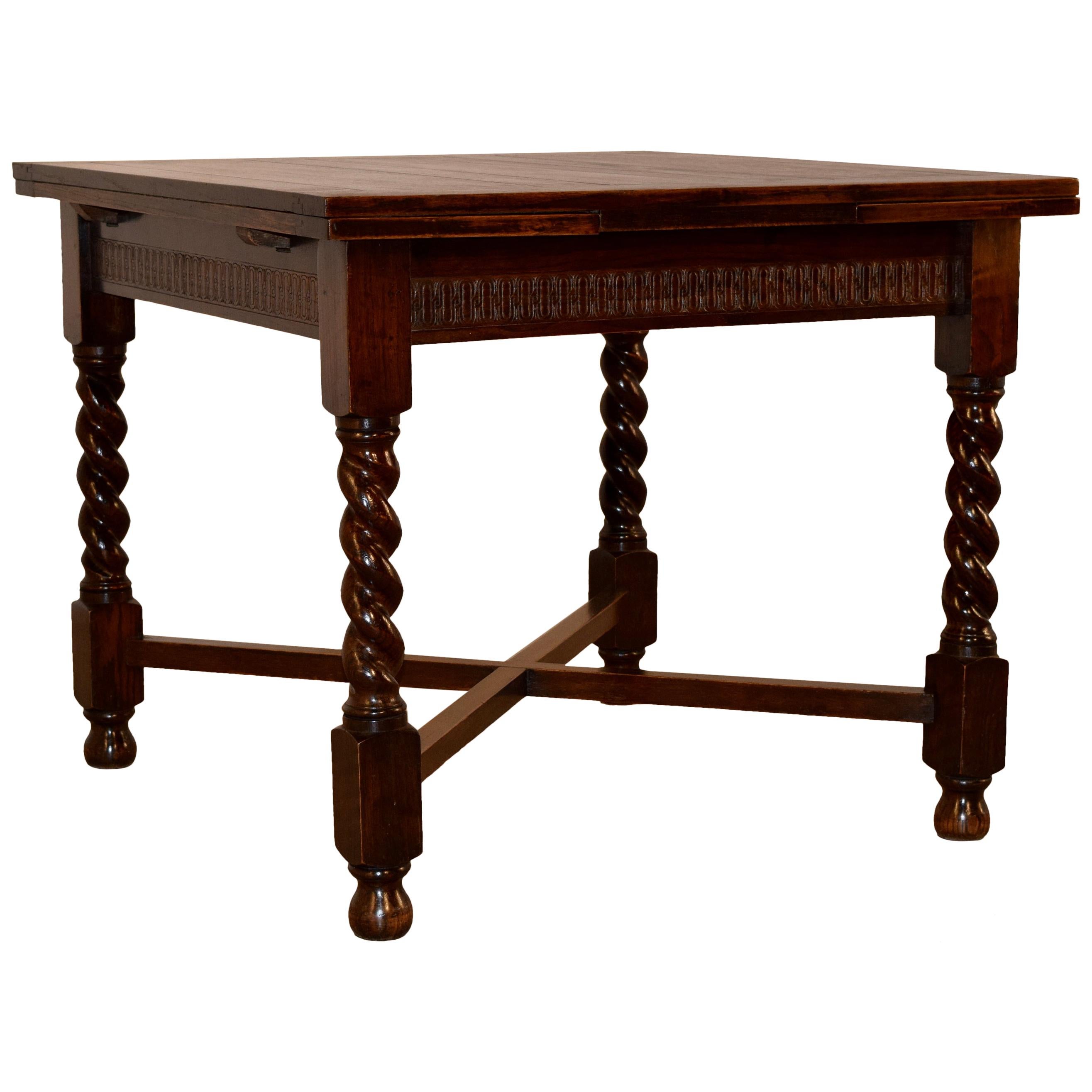 Late 19th Century English Draw Leaf Table