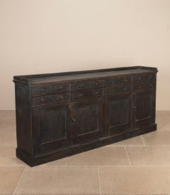 Late 19th Century English Ebonised Dresser