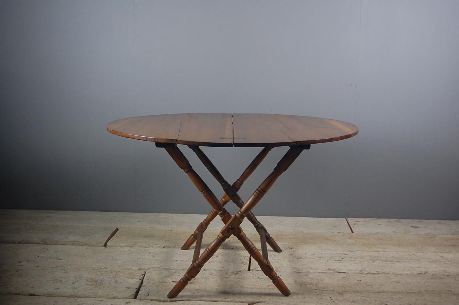 Late 19th Century English Field or Campaign Folding Table 6